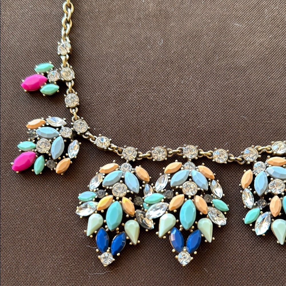 J. Crew Elegant Multicolor Statement Necklace - image 2